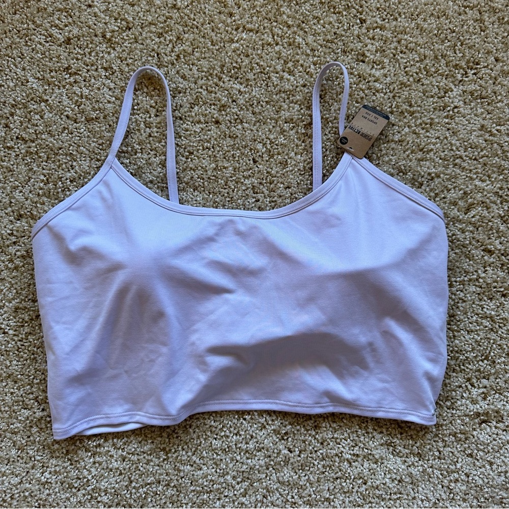 PINK Active Low Impact Sports Bra Women’s‎ XXL Lavender Adjustable Straps NWT